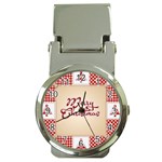 Christmas xmas Patterns Pattern Money Clip Watches Front