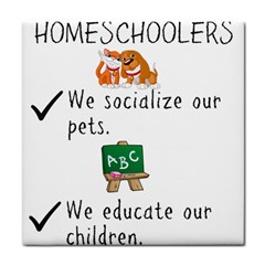 Homeschoolers Socialize Tile Coasters by athenastemple