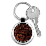 Fractal 3d Render Futuristic Key Chains (Round)  Front