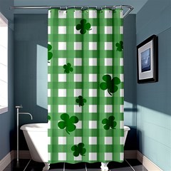 Clover Pattern Shower Curtain 36  X 72  (stall)  by Valentinaart