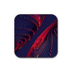 Fractal Fractal Art Digital Art Rubber Coaster (square)  by Nexatart