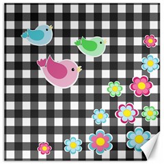 Cute Spring Pattern Canvas 20  X 20   by Valentinaart