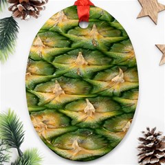 Pineapple Pattern Ornament (oval) by Nexatart