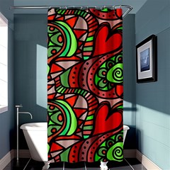 Seamless Tile Background Abstract Shower Curtain 36  X 72  (stall)  by Nexatart