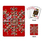 Snowflake Jeweled Playing Card Back