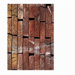 Wood Logs Wooden Background Large Garden Flag (two Sides) by Nexatart