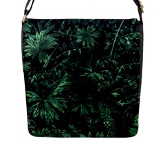 Dark Flora Photo Flap Messenger Bag (l)  by dflcprints