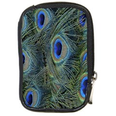 Peacock Feathers Blue Bird Nature Compact Camera Cases by Amaryn4rt