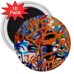 Background Graffiti Grunge 3  Magnets (10 pack)  Front