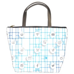 Icon Media Social Network Bucket Bags by Amaryn4rt