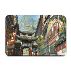 Japanese Art Painting Fantasy Small Doormat  by Amaryn4rt