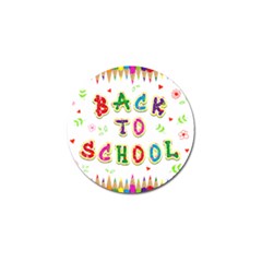 Back To School Golf Ball Marker by Amaryn4rt