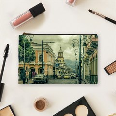 Historic Center Urban Scene At Riobamba City, Ecuador Cosmetic Bag (medium)  by dflcprints