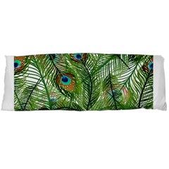 Peacock Feathers Pattern Body Pillow Case (dakimakura) by Simbadda