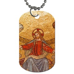 Gold Jesus Dog Tag (one Side) by boho