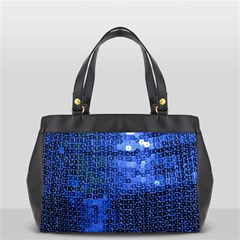 Blue Sequins Office Handbags (2 Sides)  by boho