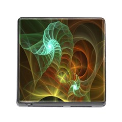 Art Shell Spirals Texture Memory Card Reader (square) by Simbadda