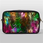 Fractal Texture Abstract Messy Light Color Swirl Bright Toiletries Bags Front