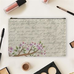 Cherry Blossom Cosmetic Bag (large)  by Valentinaart