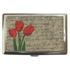 Vintage Tulips Cigarette Money Cases by Valentinaart