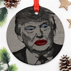 Transgender President    Round Ornament (two Sides) by Valentinaart