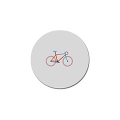 Bicycle Sports Drawing Minimalism Golf Ball Marker (4 Pack) by Simbadda