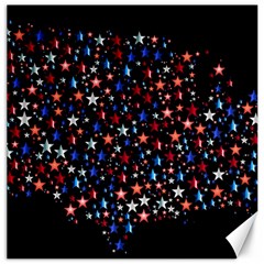 America Usa Map Stars Vector  Canvas 12  X 12   by Simbadda