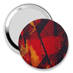 Surface Line Pattern Red 3  Handbag Mirrors by Simbadda