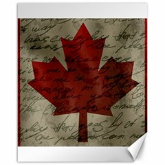 Canada Flag Canvas 16  X 20   by Valentinaart