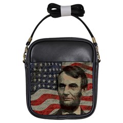 Lincoln Day  Girls Sling Bags by Valentinaart