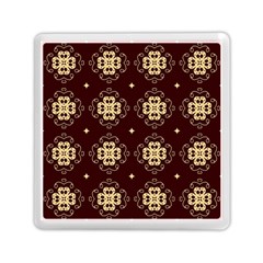 Seamless Ornament Symmetry Lines Memory Card Reader (square)  by Simbadda