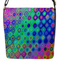 Background Texture Pattern Colorful Flap Messenger Bag (s) by Simbadda