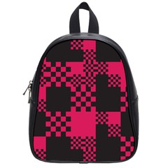 Cube Square Block Shape Creative School Bags (small)  by Simbadda