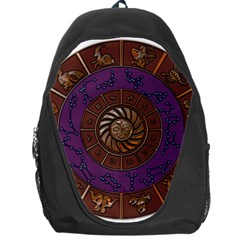 Zodiak Zodiac Sign Metallizer Art Backpack Bag by Simbadda