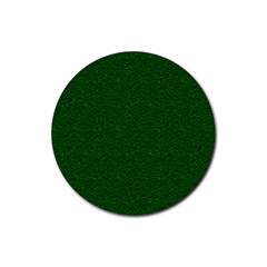 Texture Green Rush Easter Rubber Coaster (round)  by Simbadda