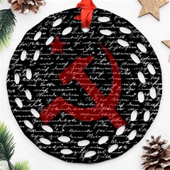 Communism  Ornament (round Filigree) by Valentinaart