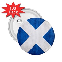 Scotland Flag Surface Texture Color Symbolism 2 25  Buttons (100 Pack)  by Simbadda