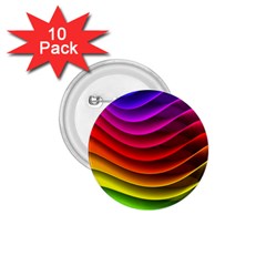 Spectrum Rainbow Background Surface Stripes Texture Waves 1 75  Buttons (10 Pack) by Simbadda