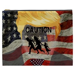 Caution Cosmetic Bag (xxxl)  by Valentinaart