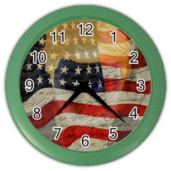 American President Color Wall Clocks by Valentinaart