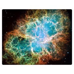 Crab Nebula Double Sided Flano Blanket (medium)  by SpaceShop