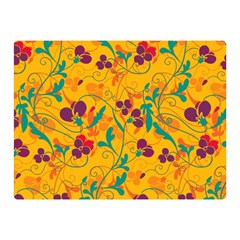 Floral Pattern Double Sided Flano Blanket (mini)  by Valentinaart