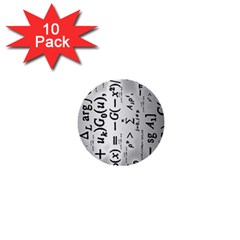 Science Formulas 1  Mini Buttons (10 Pack)  by Simbadda