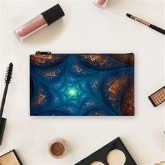 Fractal Star Cosmetic Bag (small)  by Simbadda