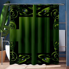 Celtic Corners Shower Curtain 60  X 72  (medium)  by Simbadda