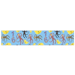 Cute Monkeys Seamless Pattern Flano Scarf (small) by Simbadda