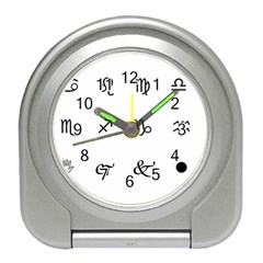 Set Of Black Web Dings On White Background Abstract Symbols Travel Alarm Clocks by Amaryn4rt