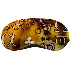 Symbols On Gradient Background Embossed Sleeping Masks by Amaryn4rt