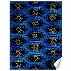 Blue Bee Hive Pattern Canvas 36  X 48   by Amaryn4rt