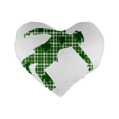 St  Patrick s Day Standard 16  Premium Heart Shape Cushions by Valentinaart